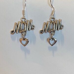 Mom Heart Earrings